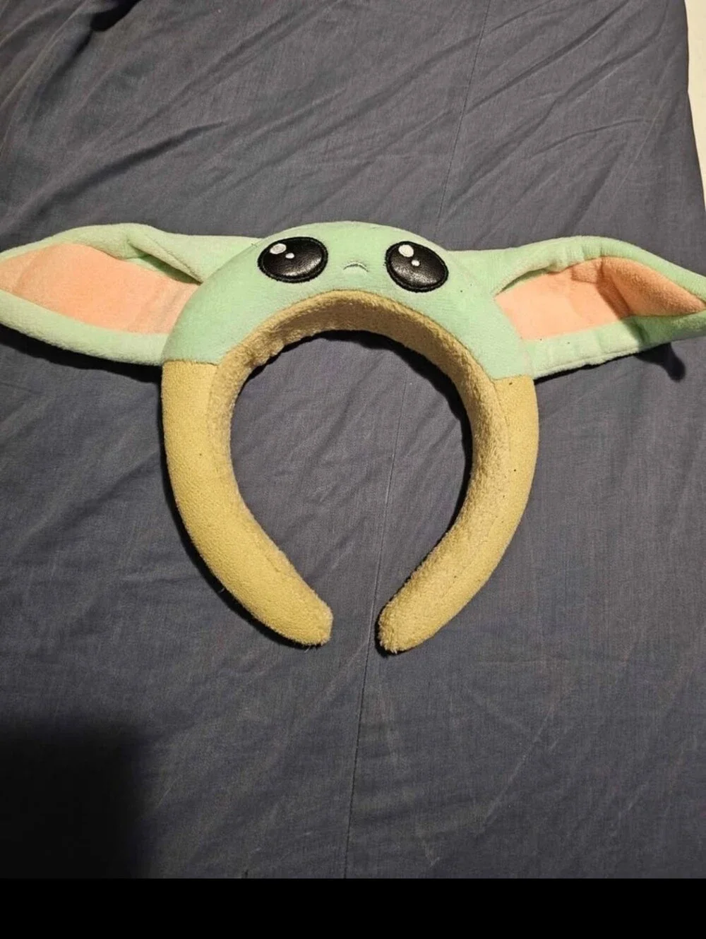 Disney The Child (Grogu) Plush Ear Headband in Green and Beige